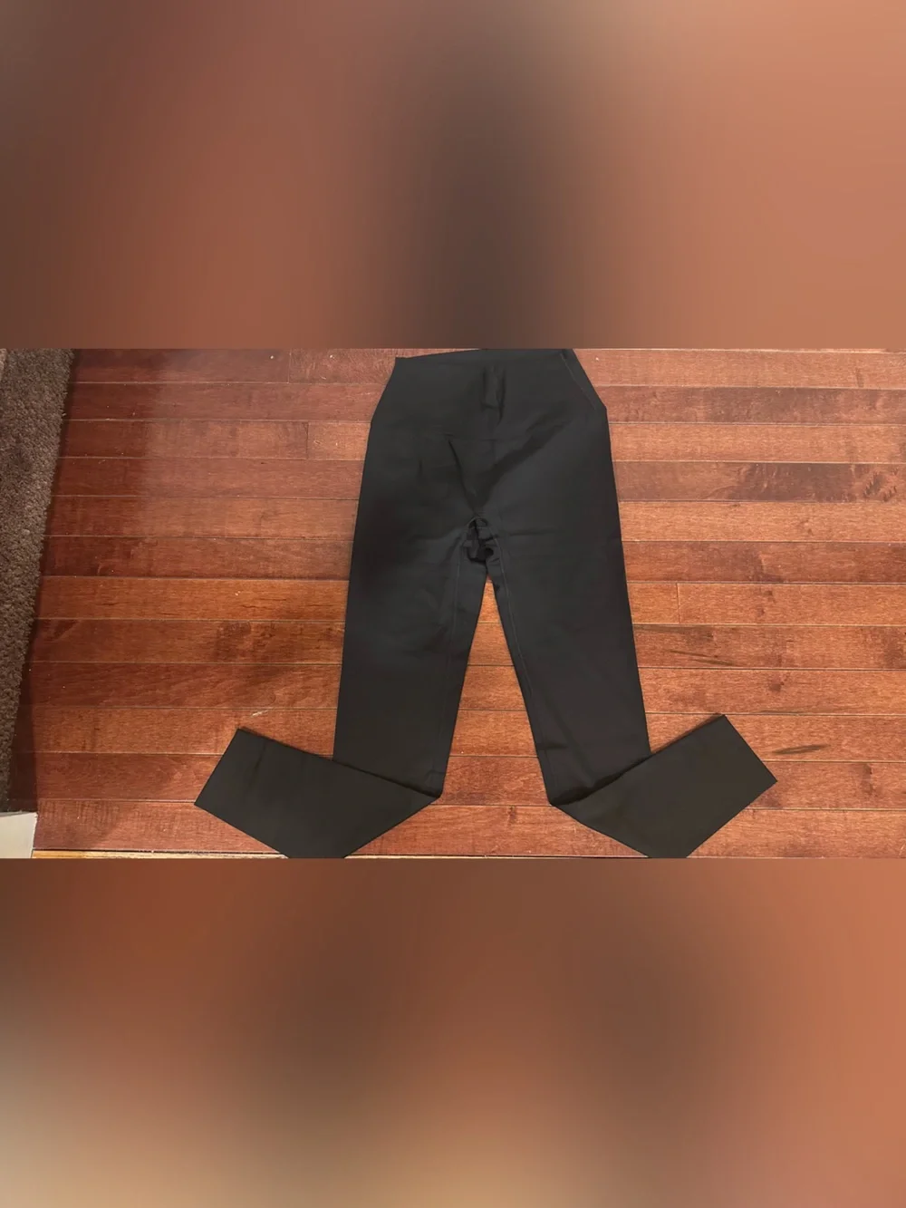 lululemon athletica Black Zip Jacket and High-Rise Leggings Set with Gold Accent - Picture 4 of 6